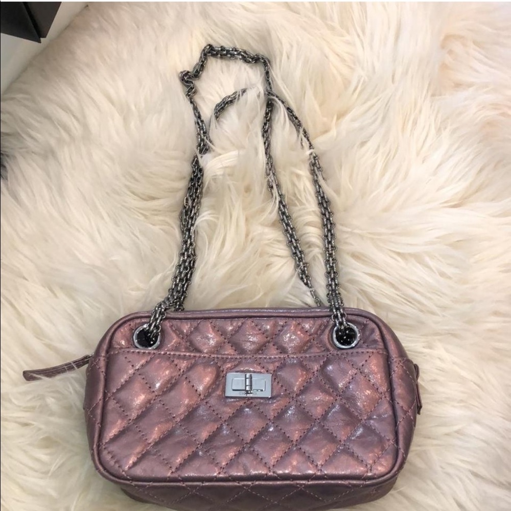 Chanel 2.55 Reissue Camera Metallic Shoulder Bag